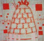 "Pink bells". Paper, pastel, gouache. 59x59