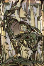 V.Ivanova, 5th year, 9th semester Decorative composition from the series Animals, batique Supervised by Assoc. Prof. N.V.Lupanova