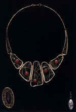 A.Yeremina, 3rd year Pendant Modern German silver, topaz Supervised by Assoc. Prof. A.V.Tryastsyn 